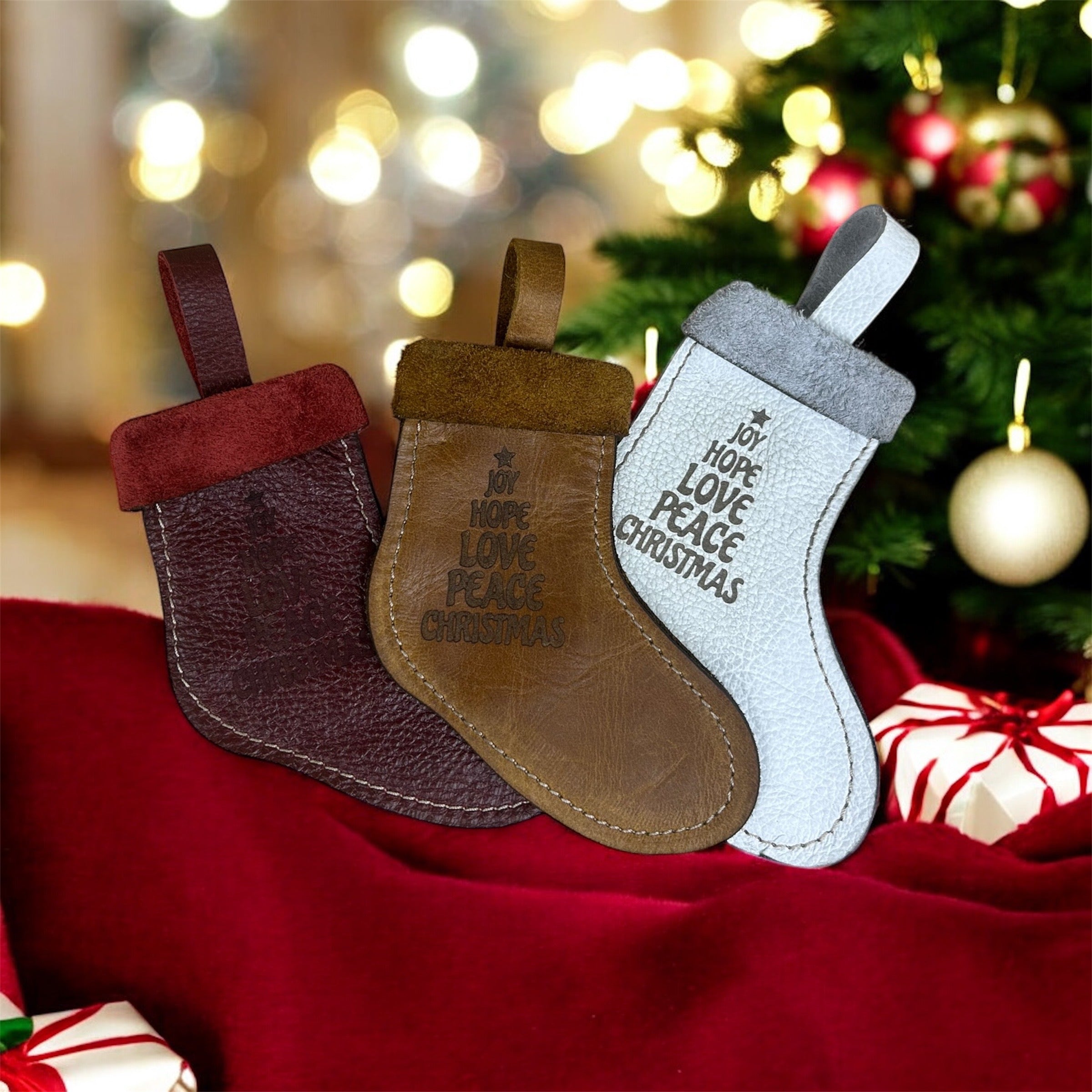 Leather Christmas Sock