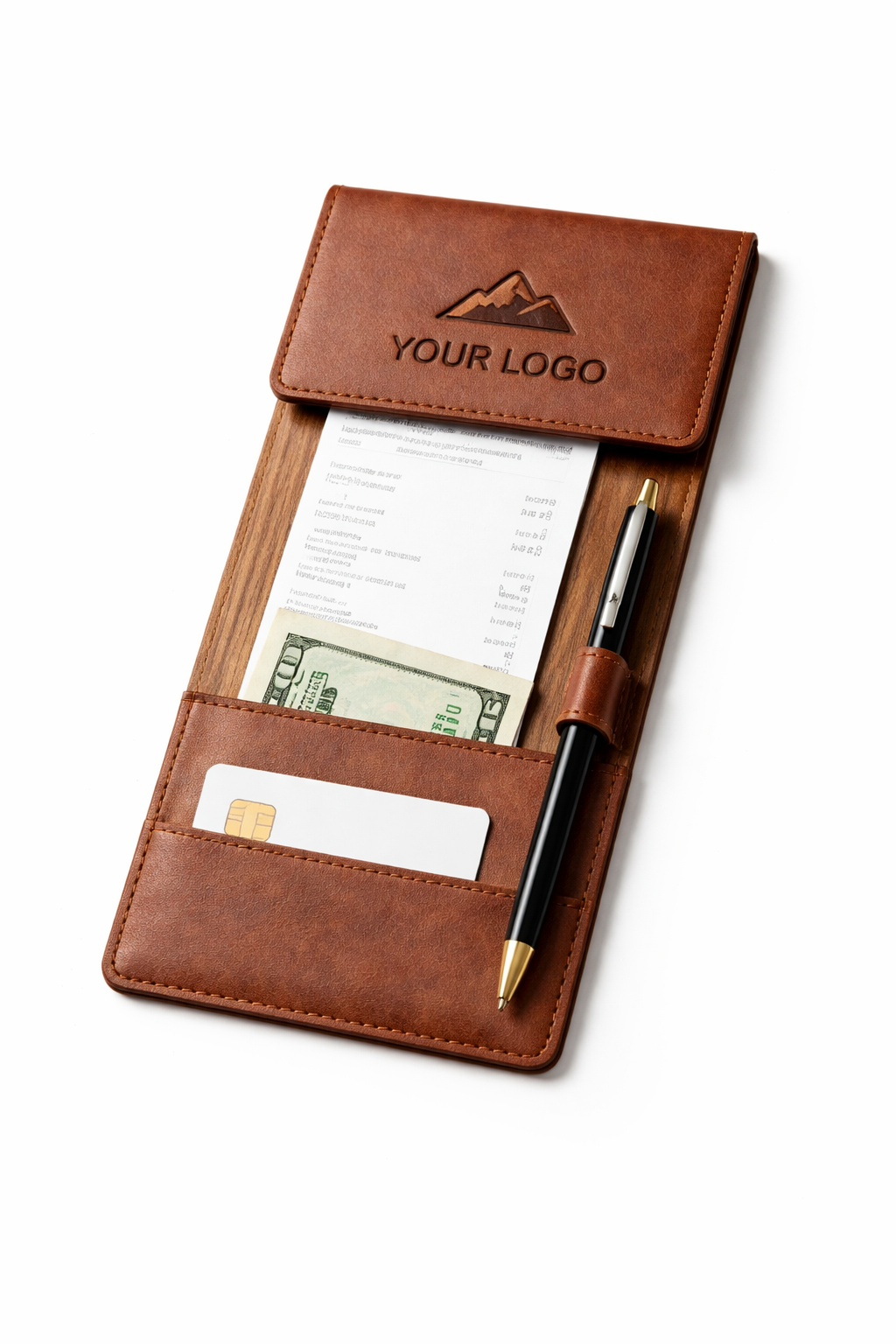 Corporate Branded Slim Leather Card Holder