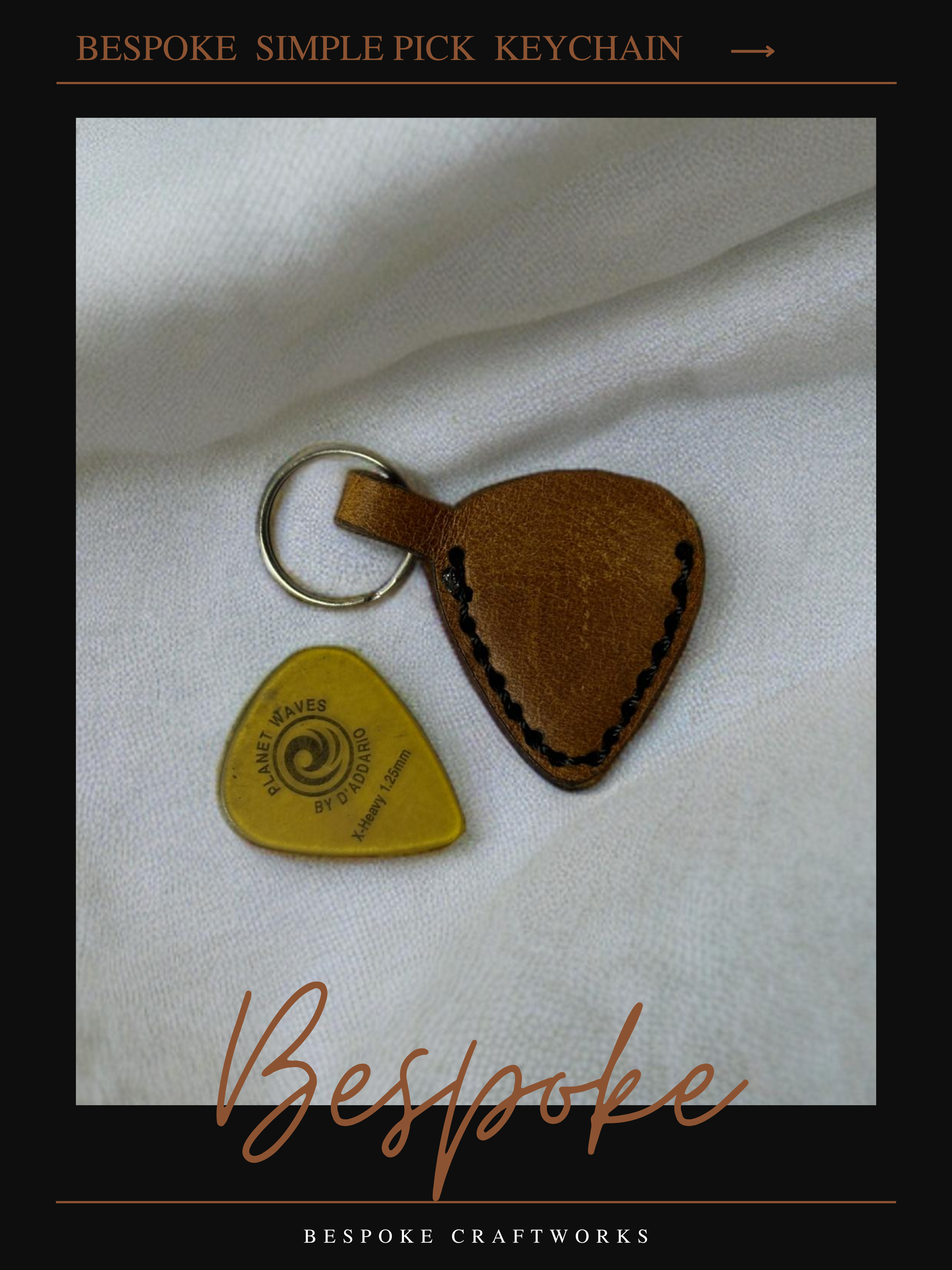 Bespoke Simple Pick Keychain