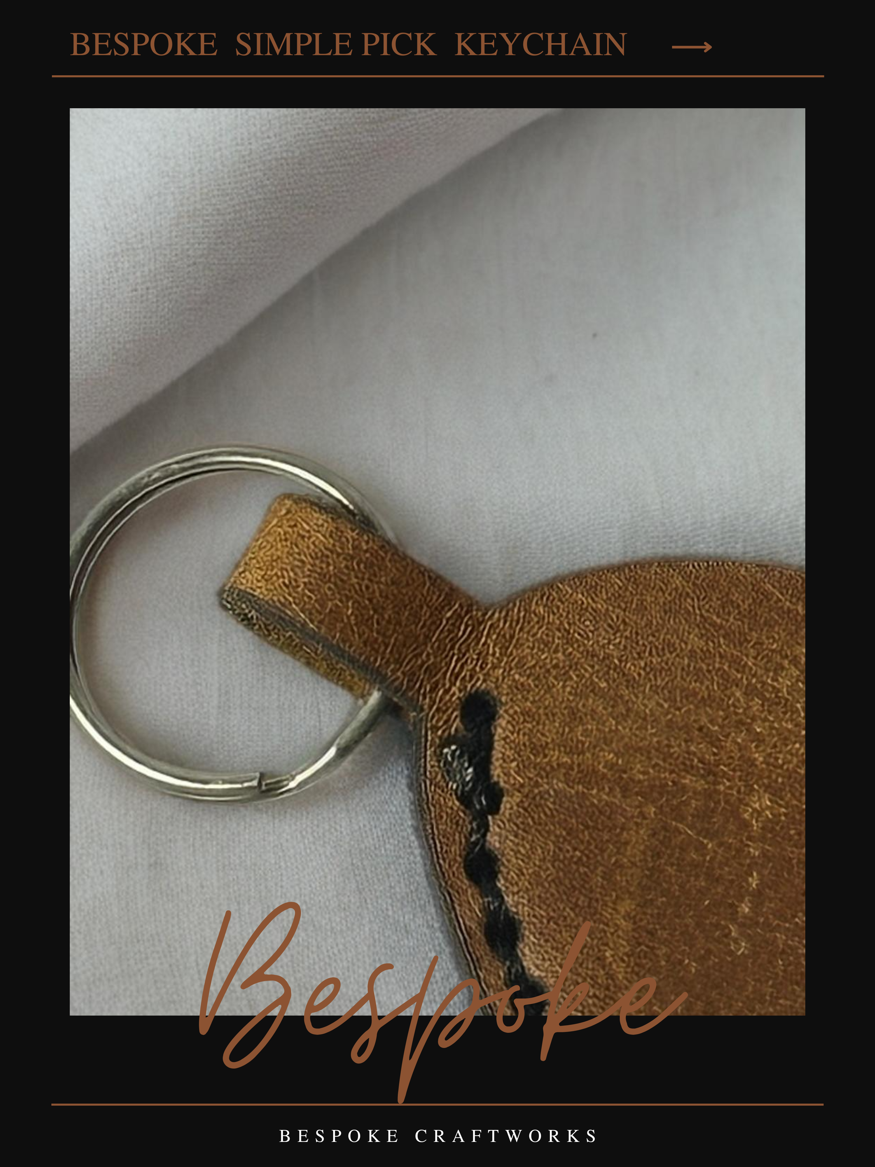 Bespoke Simple Pick Keychain