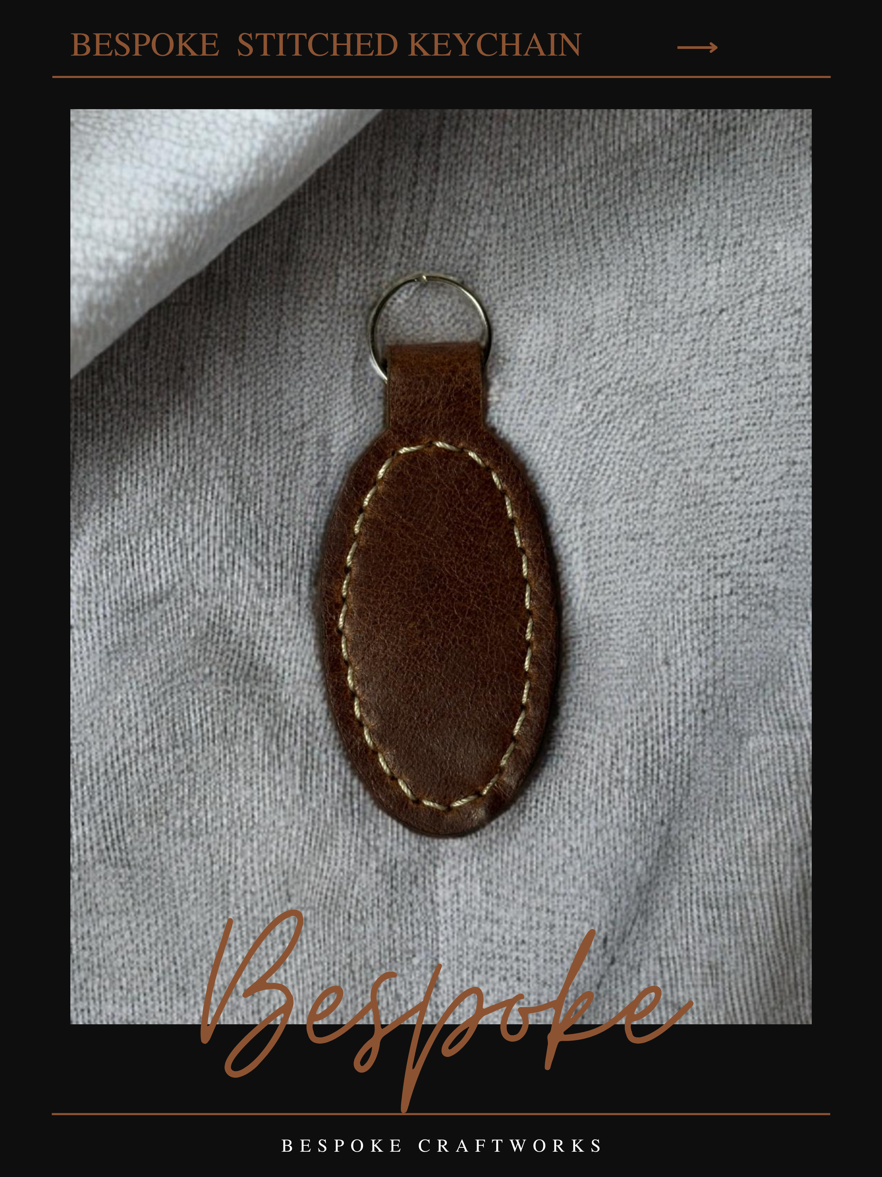 Bespoke Stitched Keychain